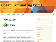 Tablet Screenshot of oceanlaminatingfilms.com